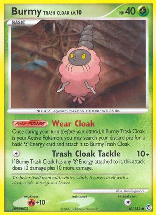 Burmy Trash Cloak (80/132) Reverse Holofoil [Secret Wonders] - Common