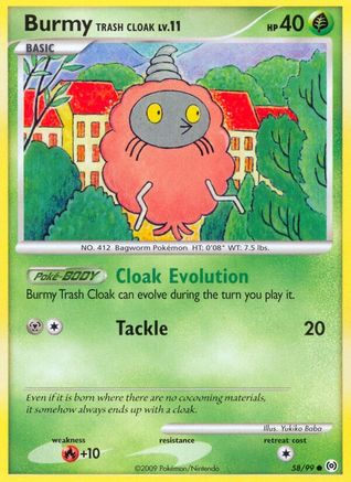 Burmy Trash Cloak (058/99) Reverse Holofoil [Arceus] - Common