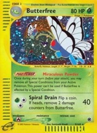 Butterfree (5/165) Holofoil [Expedition] - Holo Rare