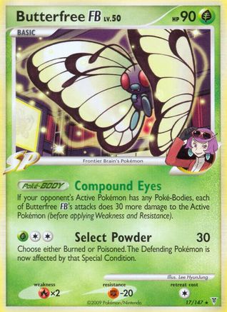 Butterfree FB (17/147) Reverse Holofoil [Supreme Victors] - Rare