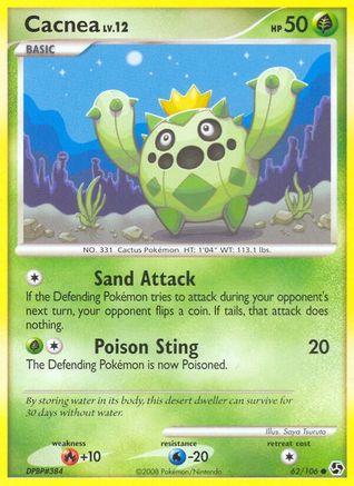 Cacnea (062/106) Reverse Holofoil [Great Encounters] - Common