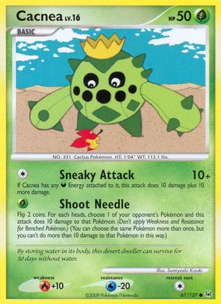 Cacnea (067/127) Reverse Holofoil [Platinum] - Common