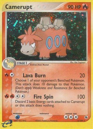 Camerupt (4/109) Reverse Holofoil [Ruby and Sapphire] - Holo Rare