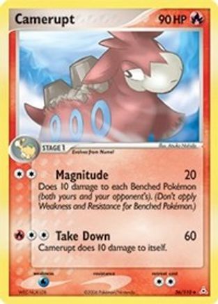 Camerupt (36/110) Reverse Holofoil [Holon Phantoms] - Uncommon