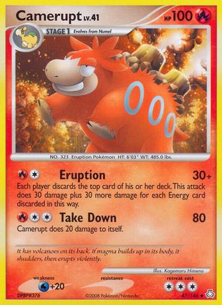 Camerupt (47/146) Reverse Holofoil [Legends Awakened] - Uncommon