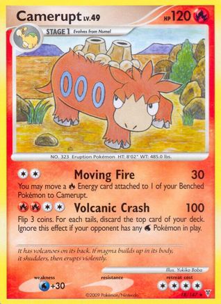 Camerupt (18/147) Reverse Holofoil [Supreme Victors] - Rare