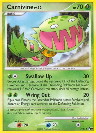 Carnivine (7/17) Reverse Holofoil [POP Series 8] - Uncommon