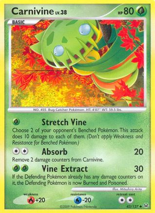 Carnivine (43/127) Reverse Holofoil [Platinum] - Uncommon