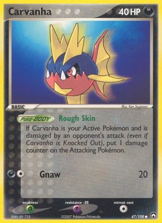 Carvanha (047/108) Reverse Holofoil [Power Keepers] - Common