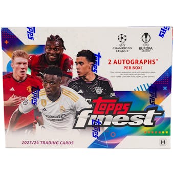 2023-24 Topps Finest Club Competitions Soccer Hobby Box | Eastridge Sports Cards