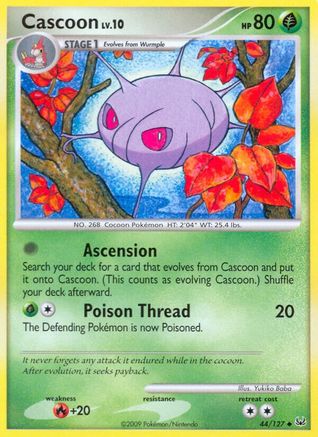 Cascoon (44/127) Reverse Holofoil [Platinum] - Uncommon