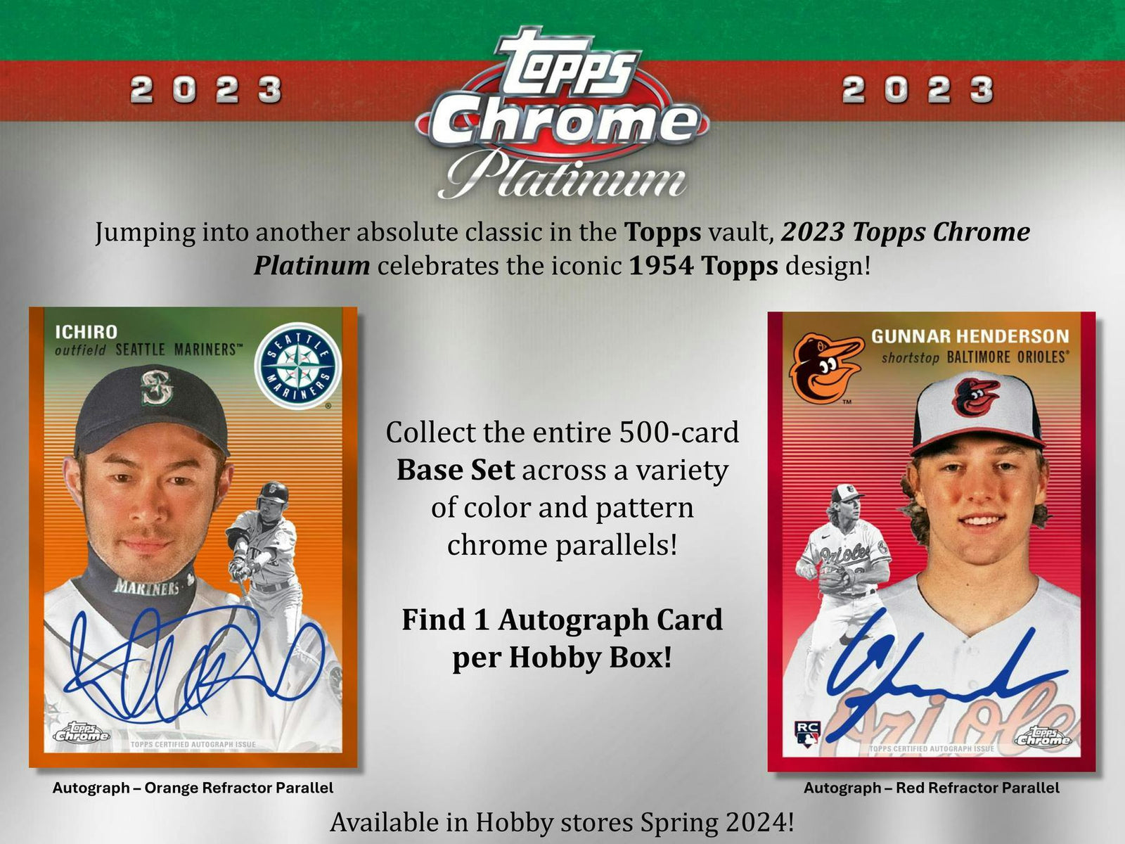 2023 Topps Chrome Platinum Baseball Hobby Pack