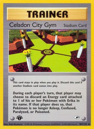Celadon City Gym (107/132) 1st Edition [Gym Heroes] - Uncommon