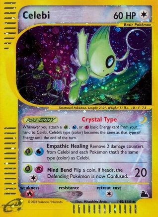 Celebi (145/144) Reverse Holofoil [Skyridge] - Secret Rare