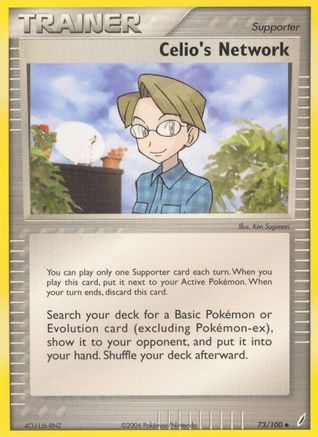 Celio's Network (073/100) Reverse Holofoil [Crystal Guardians] - Uncommon
