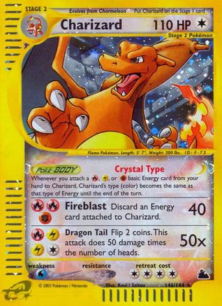 Charizard (146/144) Reverse Holofoil [Skyridge] - Secret Rare
