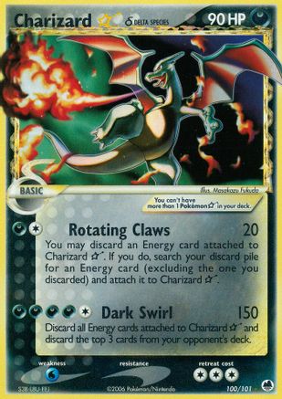 Charizard Star (Delta Species) (100/101) Holofoil [Dragon Frontiers] - Ultra Rare