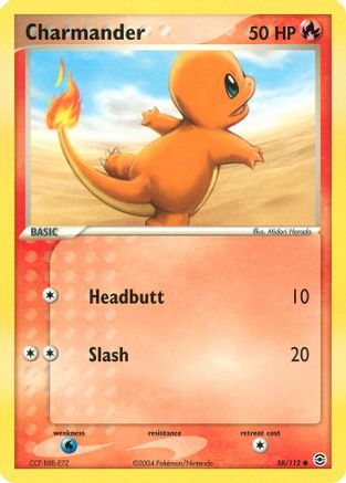 Charmander (058/112) Reverse Holofoil [FireRed & LeafGreen] - Common