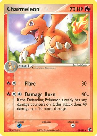 Charmeleon (031/112) Reverse Holofoil [FireRed & LeafGreen] - Uncommon