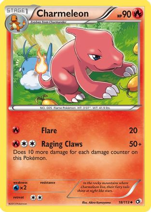 Charmeleon (018/113) Reverse Holofoil [Legendary Treasures] - Uncommon
