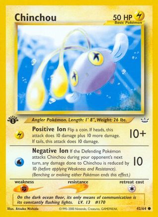 Chinchou (042/64) 1st Edition [Neo Revelation] - Common