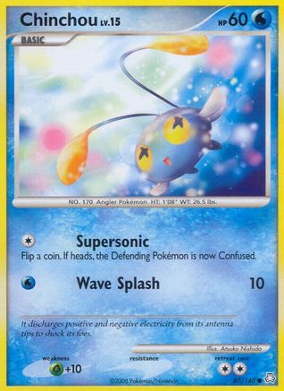 Chinchou (87/146) Reverse Holofoil [Legends Awakened] - Common