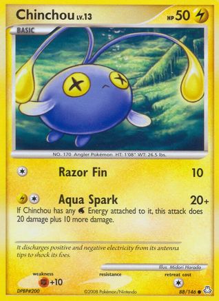 Chinchou (88/146) Reverse Holofoil [Legends Awakened] - Common