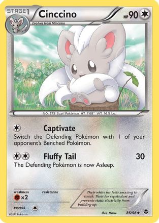 Cinccino (085/98) Reverse Holofoil [Emerging Powers] - Uncommon