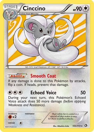 Cinccino (105/113) Holofoil [Legendary Treasures] - Holo Rare