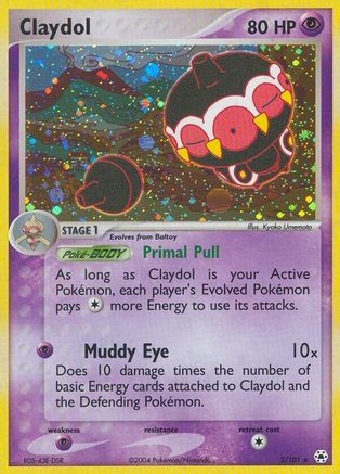 Claydol (2/101) Holofoil [Hidden Legends] - Holo Rare