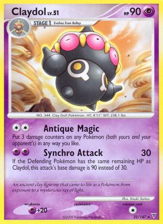 Claydol (22/147) Reverse Holofoil [Supreme Victors] - Rare