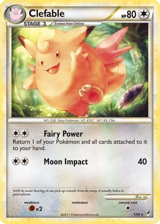 Clefable (1/95) Reverse Holofoil [Call of Legends] - Holo Rare