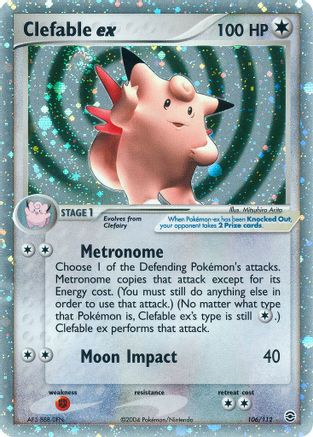 Clefable ex (106/112) Holofoil [FireRed & LeafGreen] - Ultra Rare