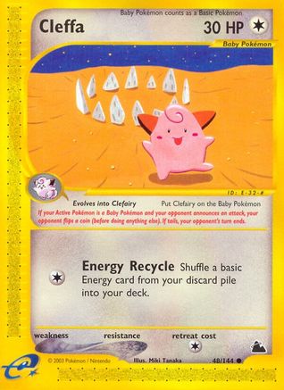 Cleffa (48/144) Reverse Holofoil [Skyridge] - Common
