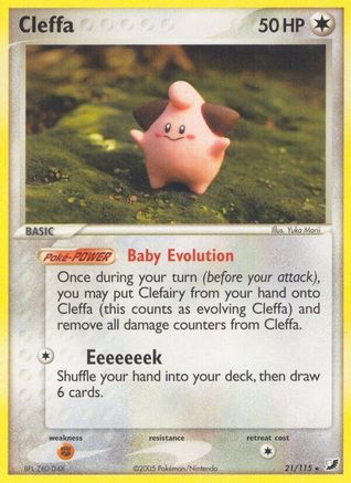 Cleffa (21/115) Reverse Holofoil [Unseen Forces] - Rare