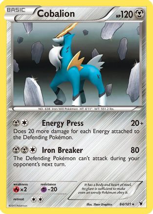 Cobalion (84/101) Reverse Holofoil [Noble Victories] - Holo Rare