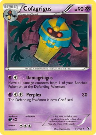 Cofagrigus (46/101) Reverse Holofoil [Noble Victories] - Rare