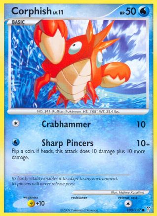 Corphish (100/147) Reverse Holofoil [Supreme Victors] - Common