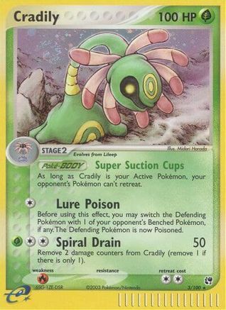 Cradily (003/100) Holofoil [Sandstorm] - Holo Rare