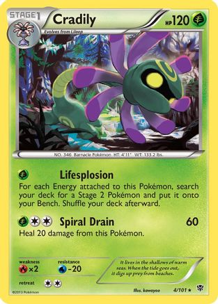Cradily (4/101) [Plasma Blast] - Rare