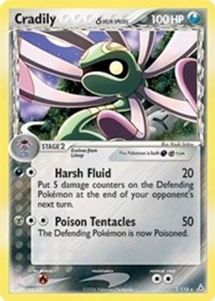 Cradily (Delta Species) (2/110) Reverse Holofoil [Holon Phantoms] - Holo Rare