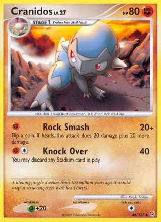 Cranidos (46/127) Reverse Holofoil [Platinum] - Uncommon