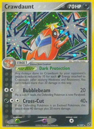 Crawdaunt (6/107) Holofoil [Deoxys] - Holo Rare