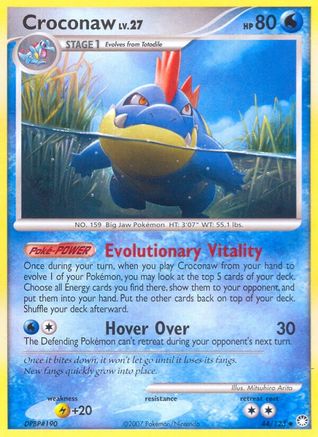 Croconaw (044/123) Reverse Holofoil [Mysterious Treasures] - Uncommon