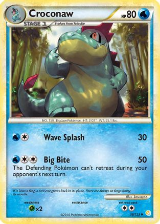 Croconaw (038/123) [HeartGold SoulSilver] - Uncommon