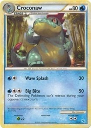 Croconaw (#13) (13) [HGSS Trainer Kit Gyarados & Raichu] - Common