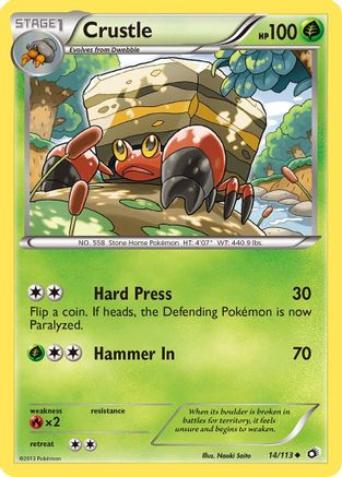 Crustle (14/113) Reverse Holofoil [Legendary Treasures] - Uncommon