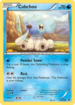Cubchoo (028/98) Reverse Holofoil [Emerging Powers] - Common