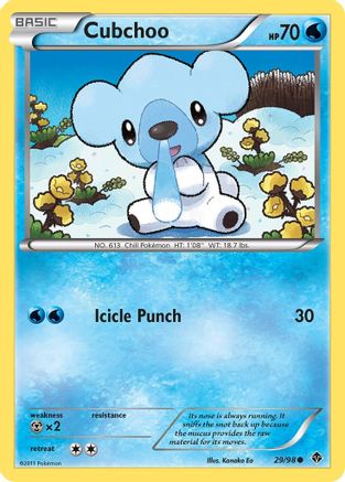 Cubchoo (29/98) Reverse Holofoil [Emerging Powers] - Common