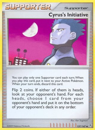 Cyrus's Initiative (137/147) Reverse Holofoil [Supreme Victors] - Uncommon